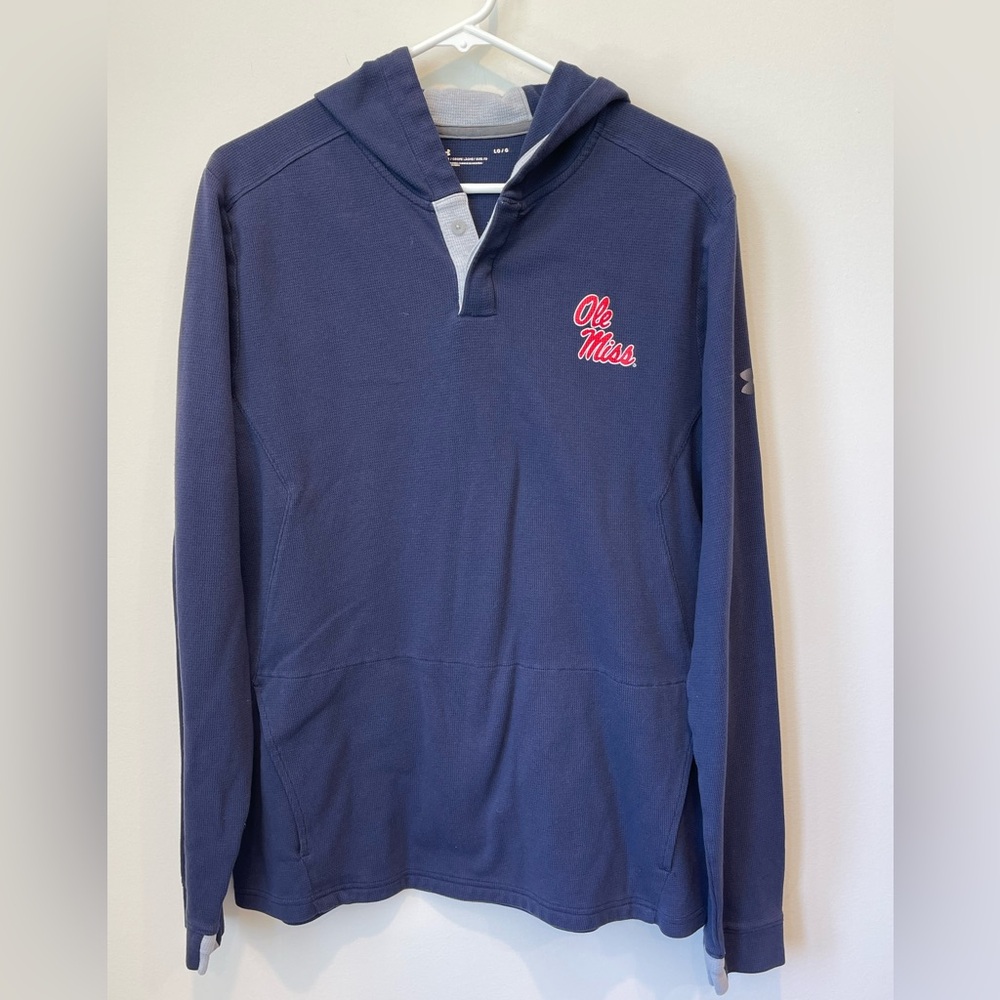 Under Armour Men's Navy Blue Hoodie Ole Miss